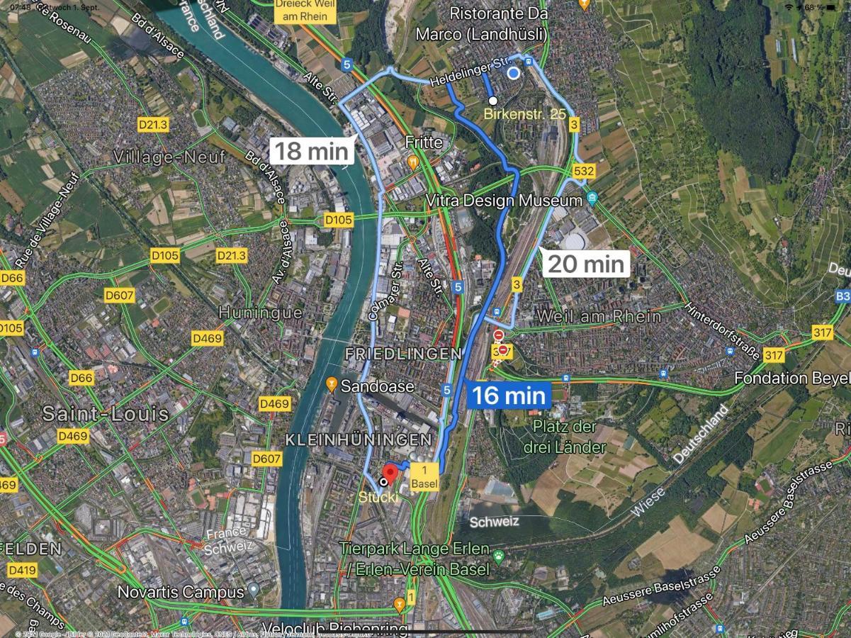 Ferienappartment Mit Homeoffice, 2 Schlafzimmer Mit Einzelbetten فايل أم راين المظهر الخارجي الصورة